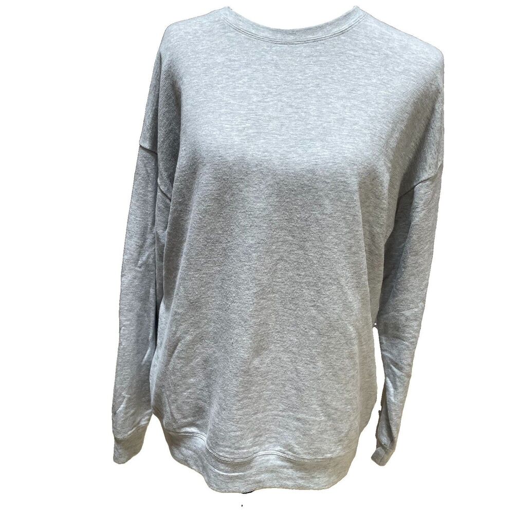 Athleta Purana Oversized Crewneck Sweatshirt S Gray Tencel Athleisure Lounge